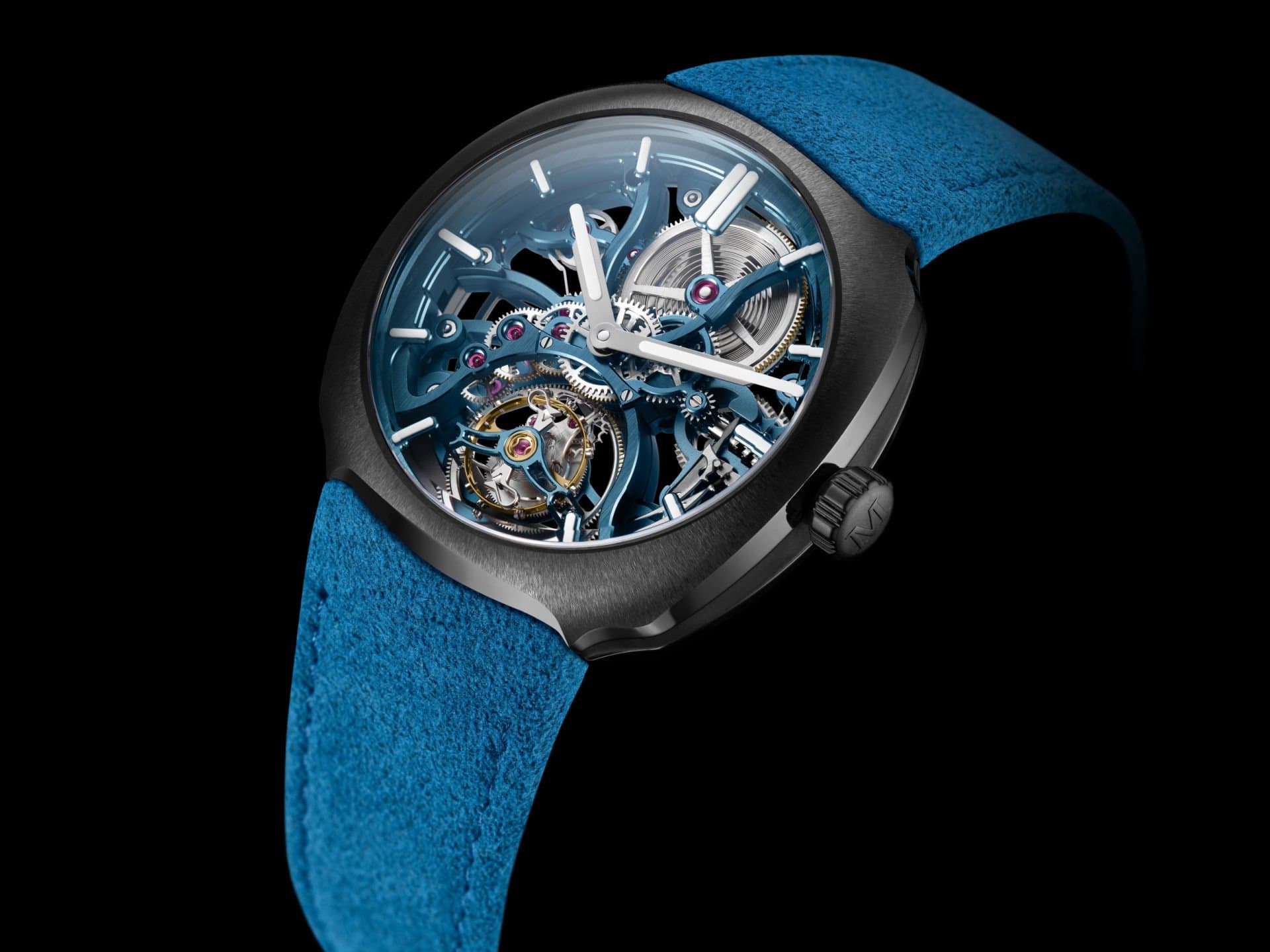 Streamliner Cylindrical Tourbillon Skeleton Alpine Limited Edition, press photo 2