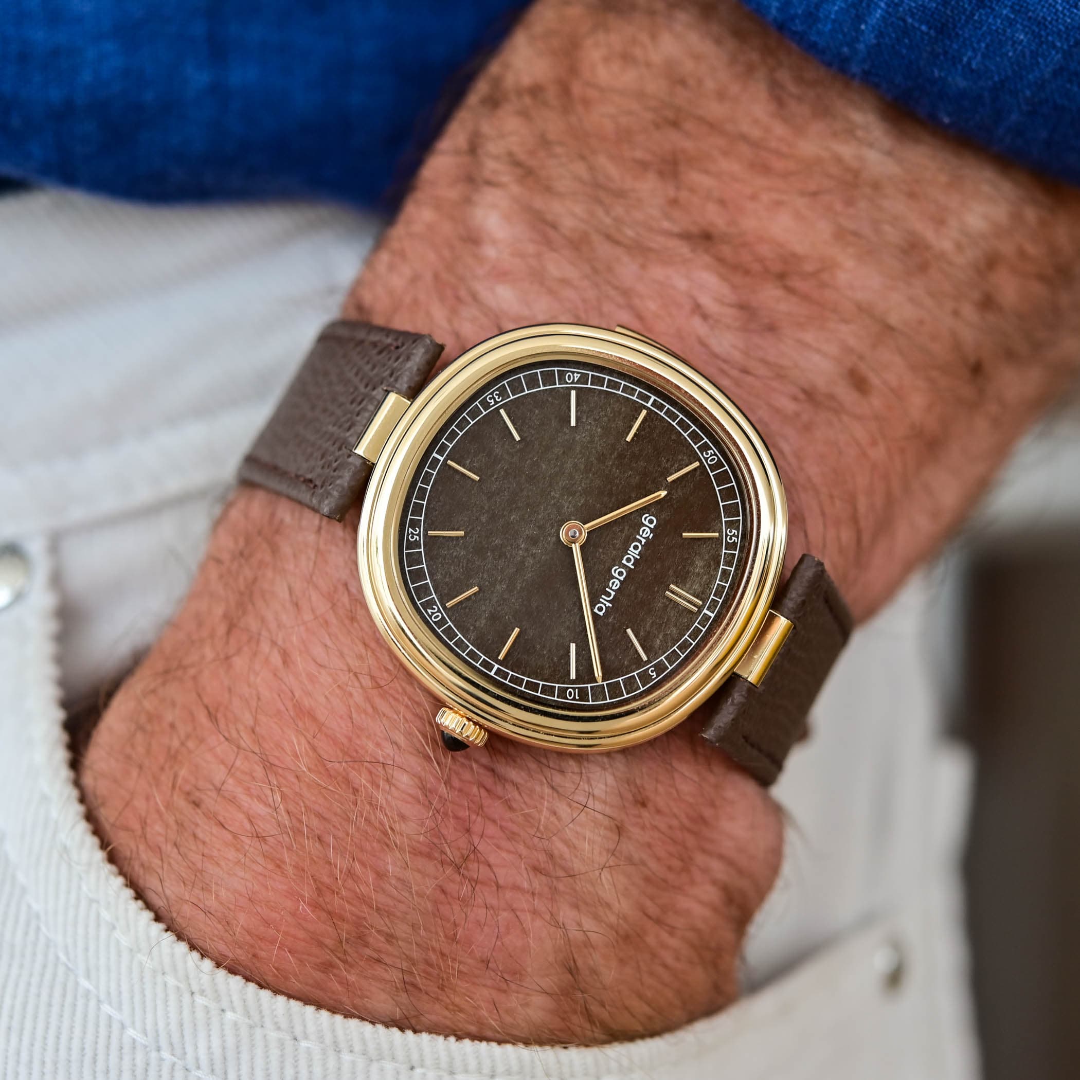 Gérald Genta Geneva Minute Repeater Golden Obsidian, press photo 17