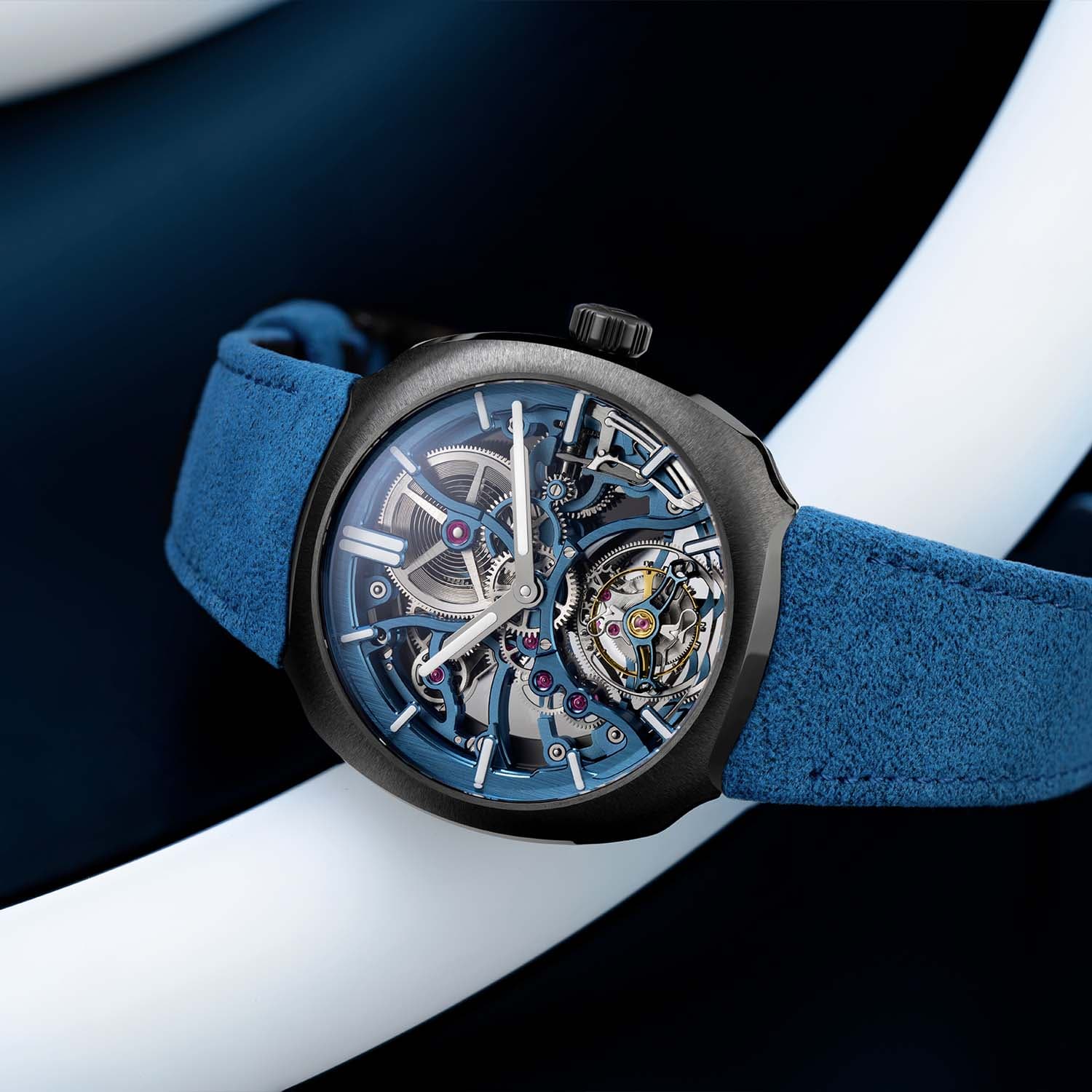Streamliner Cylindrical Tourbillon Skeleton Alpine Limited Edition, press photo 11
