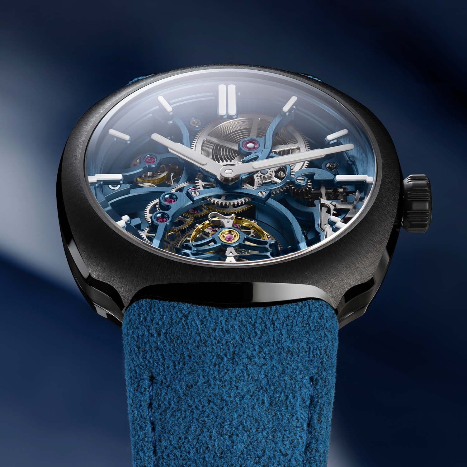 Streamliner Cylindrical Tourbillon Skeleton Alpine Limited Edition, press photo 7