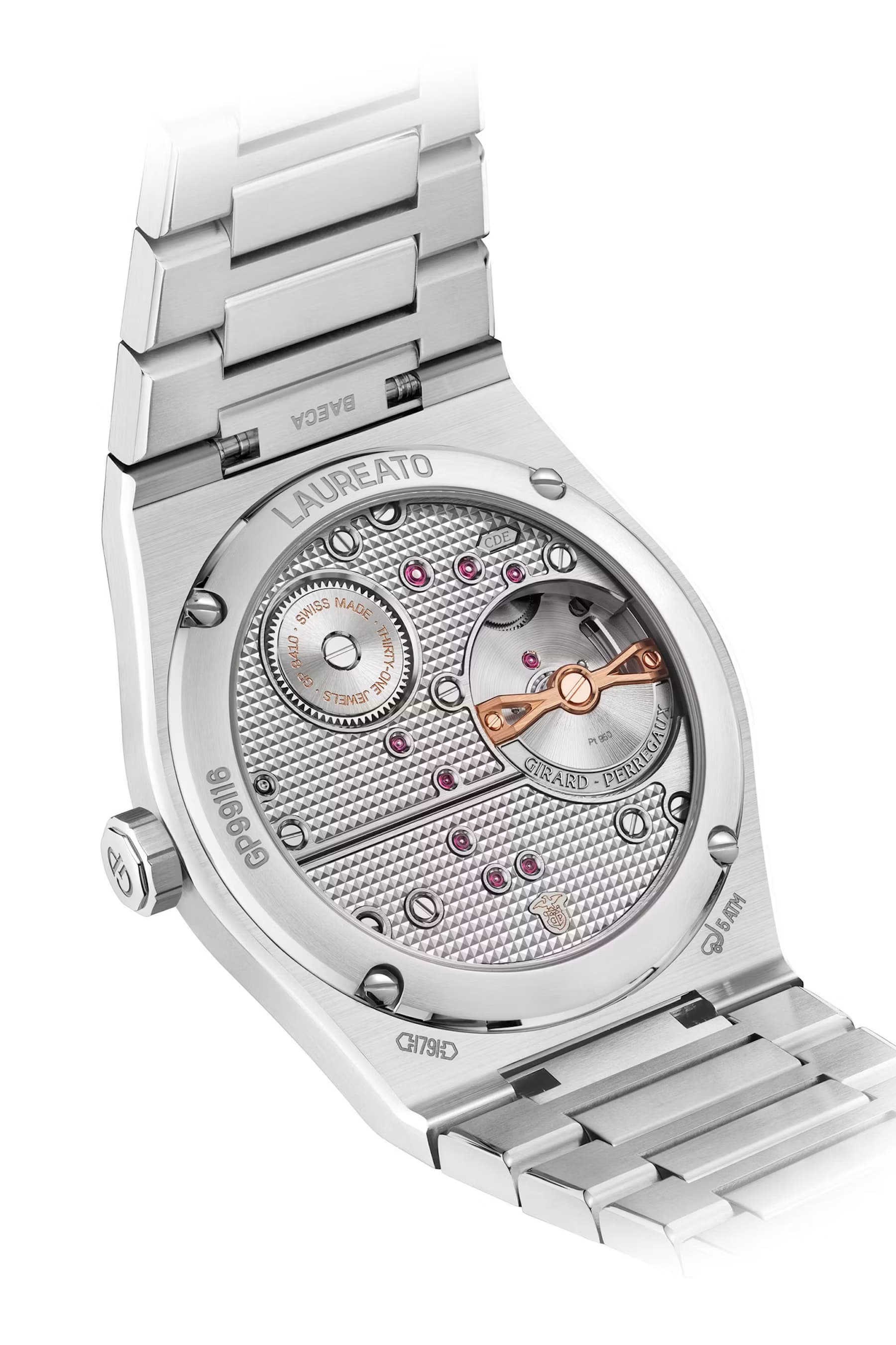 Girard-Perregaux Laureato Fifty Tourbillon Micro-Rotor 39mm, press photo 8